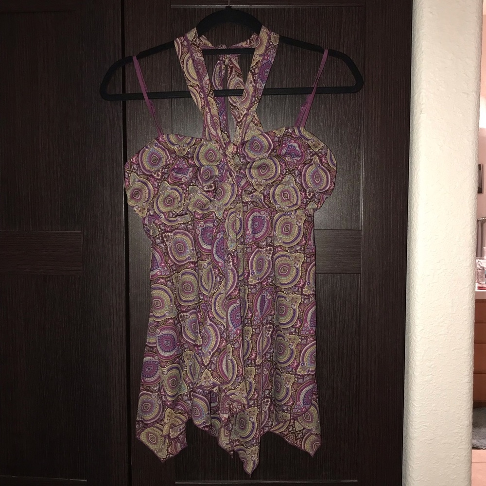 NWOT Flowy cami with multi strap